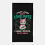 I Don't Worry About Loneliness-none beach towel-eduely