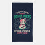 I Don't Worry About Loneliness-none beach towel-eduely