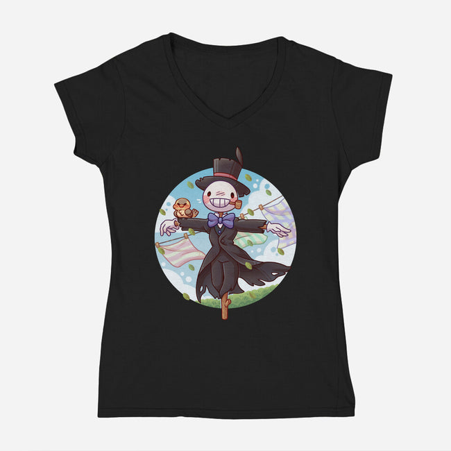 Kakashi No Kabu-womens v-neck tee-Zaia Bloom