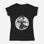Kakashi No Kabu-womens v-neck tee-Zaia Bloom