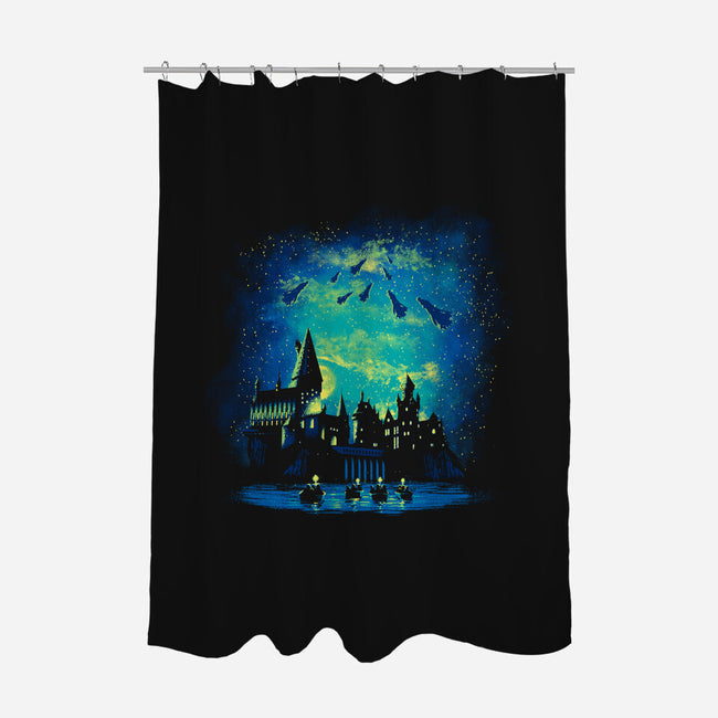 Wizard School-none polyester shower curtain-dalethesk8er