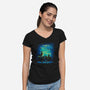 Wizard School-womens v-neck tee-dalethesk8er