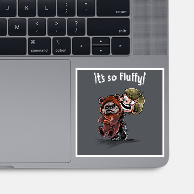 Star Fluffy-none glossy sticker-zascanauta