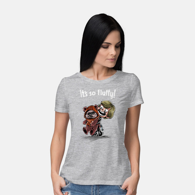 Star Fluffy-womens basic tee-zascanauta