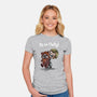 Star Fluffy-womens fitted tee-zascanauta