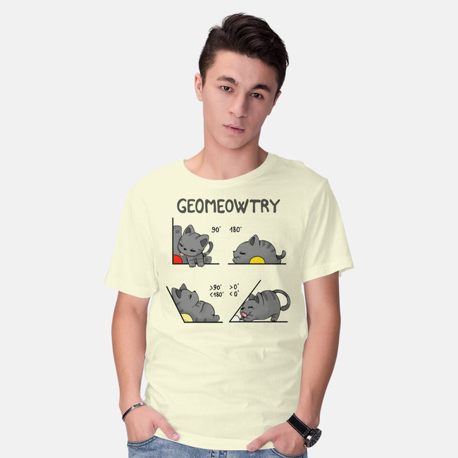 Geomeowtrical-mens basic tee-Vallina84