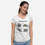 Geomeowtrical-womens v-neck tee-Vallina84