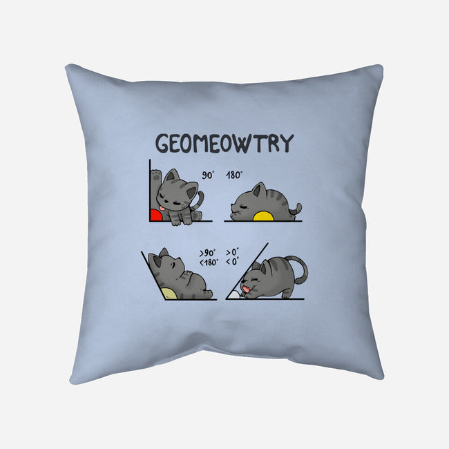 Geomeowtrical-none removable cover w insert throw pillow-Vallina84