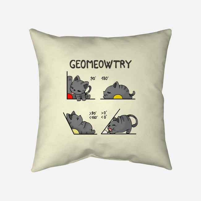Geomeowtrical-none removable cover w insert throw pillow-Vallina84