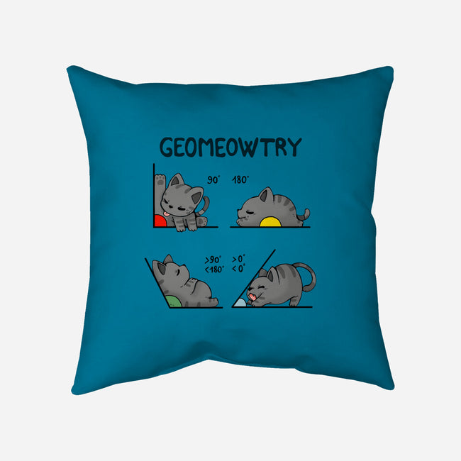 Geomeowtrical-none removable cover w insert throw pillow-Vallina84