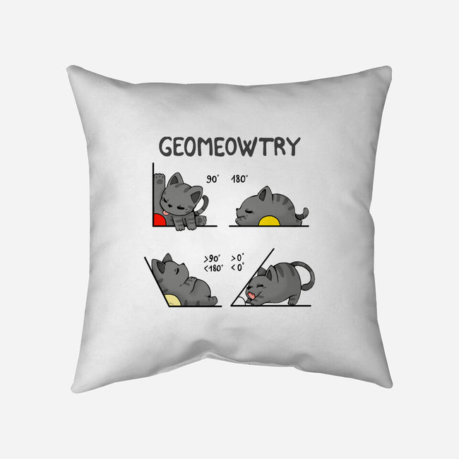Geomeowtrical-none removable cover w insert throw pillow-Vallina84