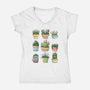 Grass Plant-womens v-neck tee-Vallina84