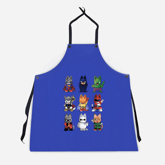 Hero Kittens-unisex kitchen apron-Vallina84