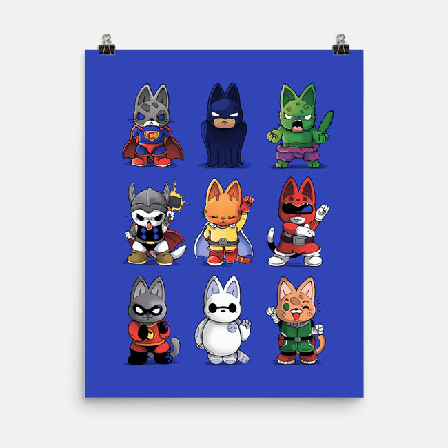 Hero Kittens-none matte poster-Vallina84