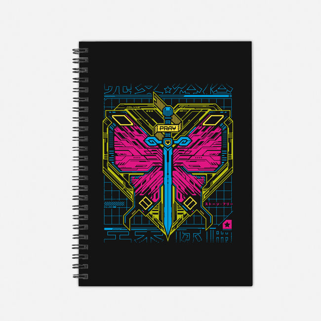 Cujoh Cyber Butterfly-none dot grid notebook-StudioM6