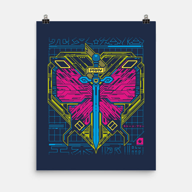 Cujoh Cyber Butterfly-none matte poster-StudioM6