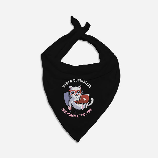 One Human At A Time-cat bandana pet collar-tobefonseca