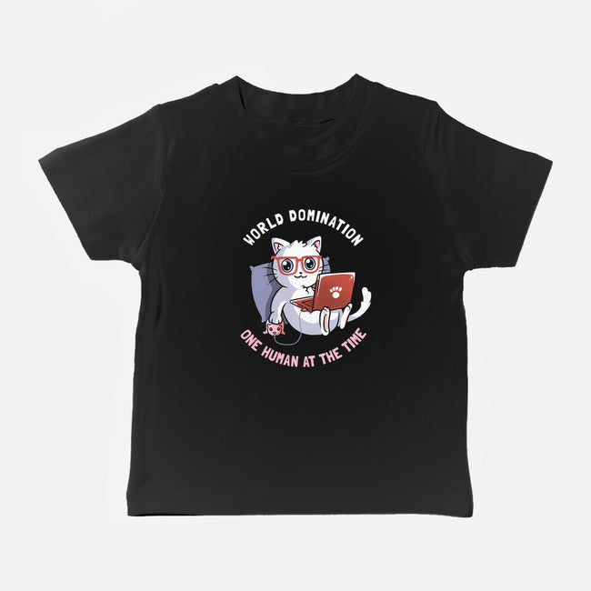 One Human At A Time-baby basic tee-tobefonseca