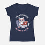 One Human At A Time-womens v-neck tee-tobefonseca