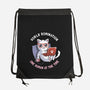 One Human At A Time-none drawstring bag-tobefonseca
