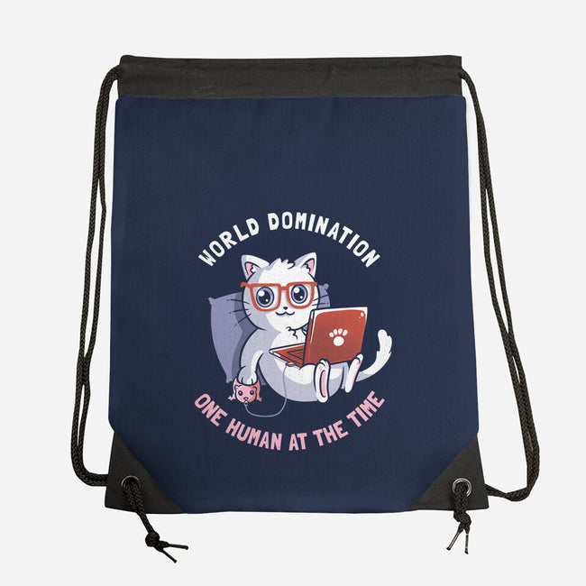 One Human At A Time-none drawstring bag-tobefonseca