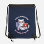 One Human At A Time-none drawstring bag-tobefonseca