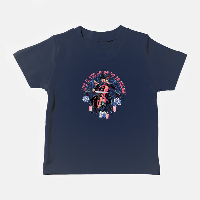 Playing The Cello-baby basic tee-momma_gorilla