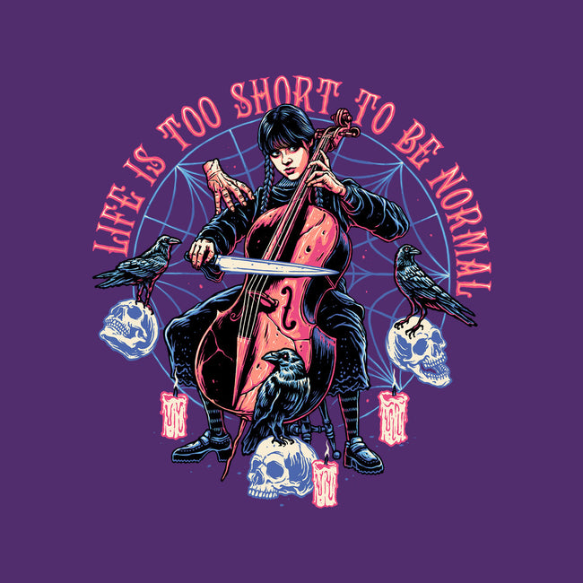 Playing The Cello-none polyester shower curtain-momma_gorilla