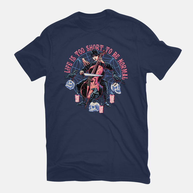 Playing The Cello-womens fitted tee-momma_gorilla