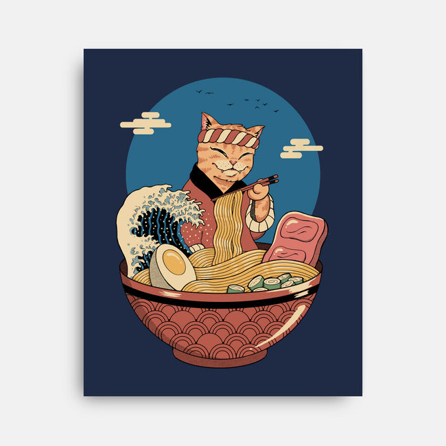 Catana Ramen Wave-none stretched canvas-vp021