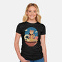 Catana Ramen Wave-womens fitted tee-vp021