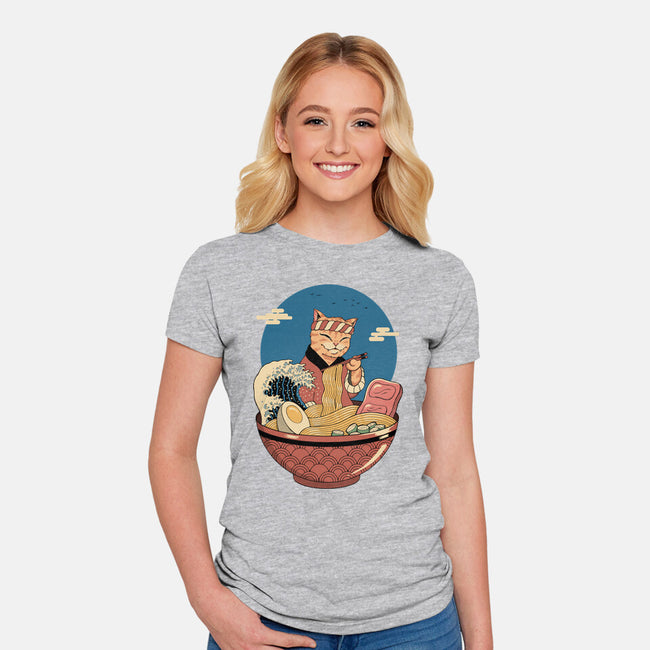 Catana Ramen Wave-womens fitted tee-vp021