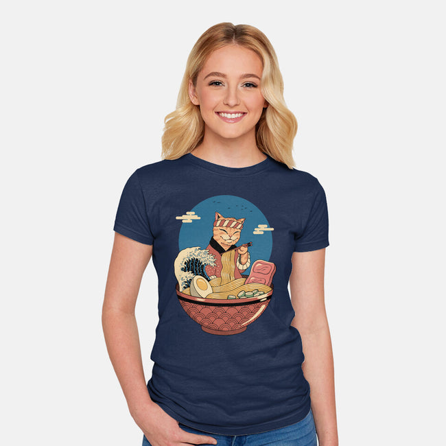 Catana Ramen Wave-womens fitted tee-vp021