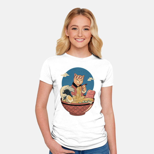 Catana Ramen Wave-womens fitted tee-vp021