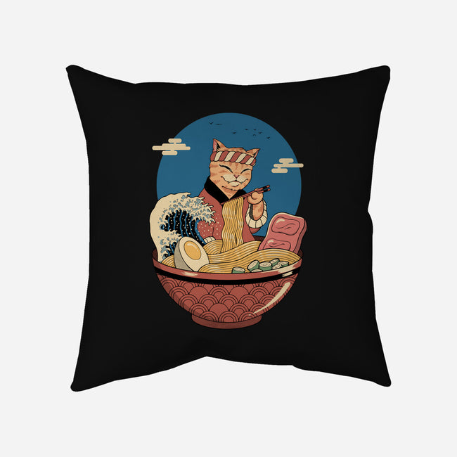 Catana Ramen Wave-none removable cover w insert throw pillow-vp021