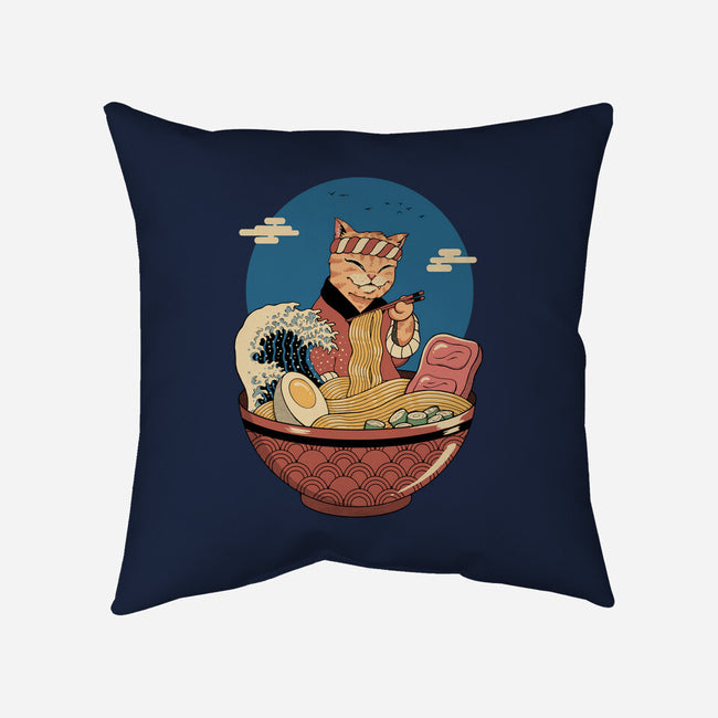 Catana Ramen Wave-none removable cover w insert throw pillow-vp021