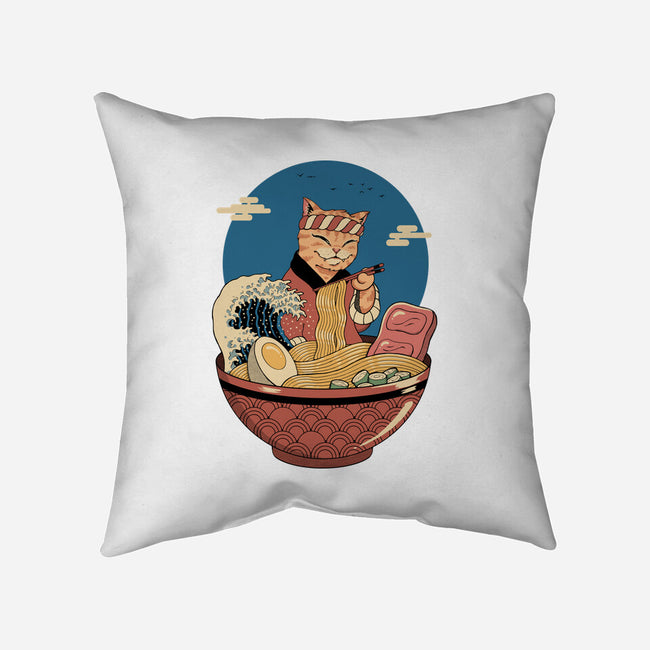 Catana Ramen Wave-none removable cover w insert throw pillow-vp021