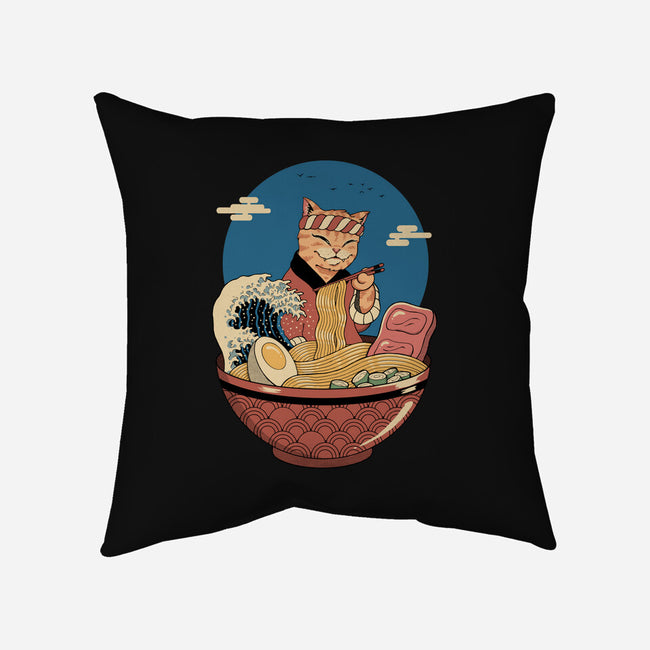 Catana Ramen Wave-none removable cover throw pillow-vp021