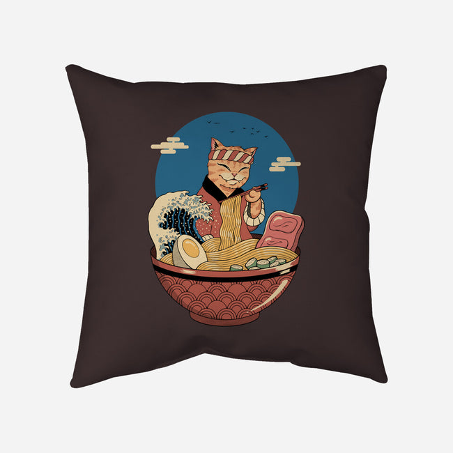 Catana Ramen Wave-none removable cover throw pillow-vp021