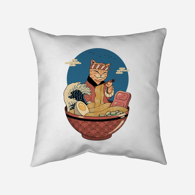 Catana Ramen Wave-none removable cover throw pillow-vp021