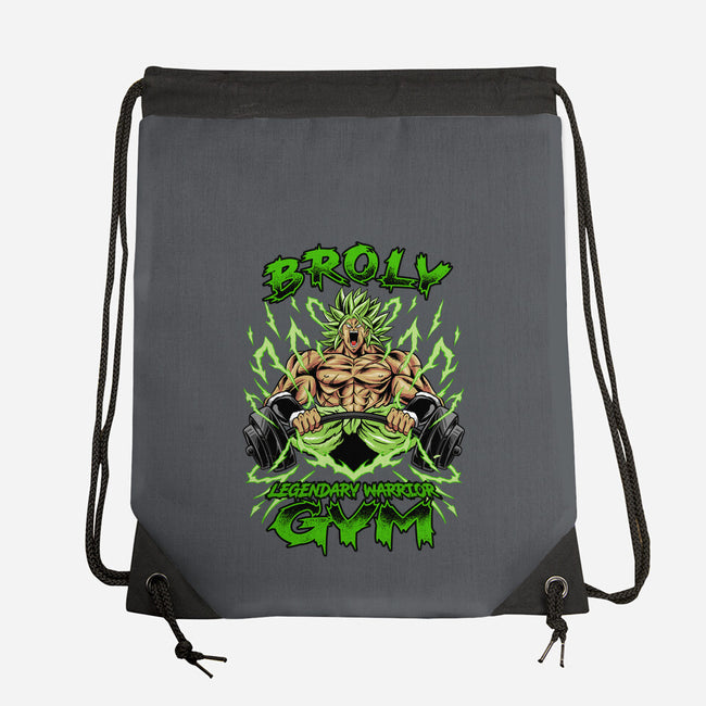 Legendary Gym-none drawstring bag-spoilerinc