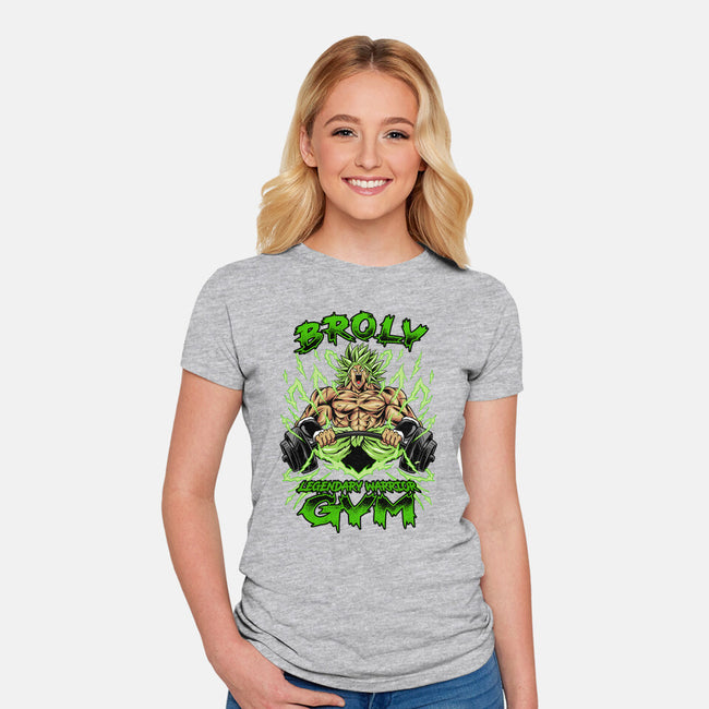 Legendary Gym-womens fitted tee-spoilerinc