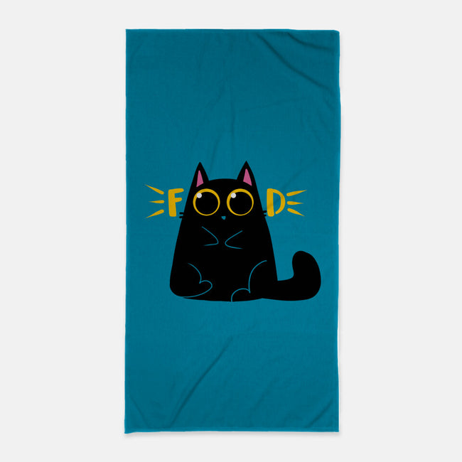 Food!-none beach towel-erion_designs