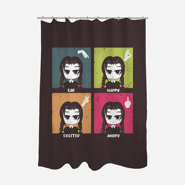 Emotional Cycle-none polyester shower curtain-erion_designs