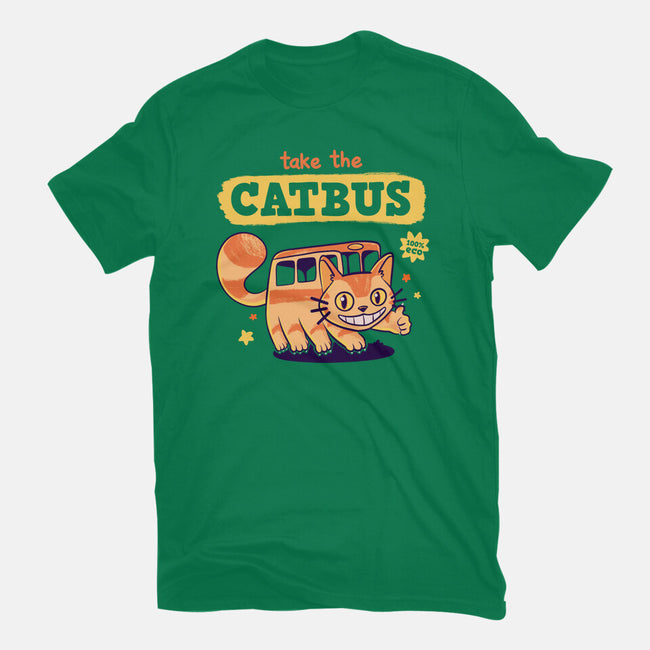 Take The Catbus-womens fitted tee-Mushita