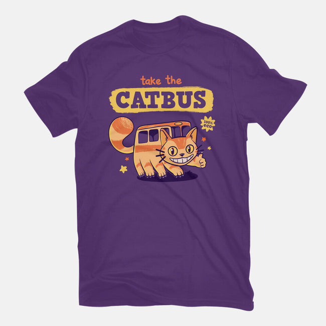 Take The Catbus-womens fitted tee-Mushita