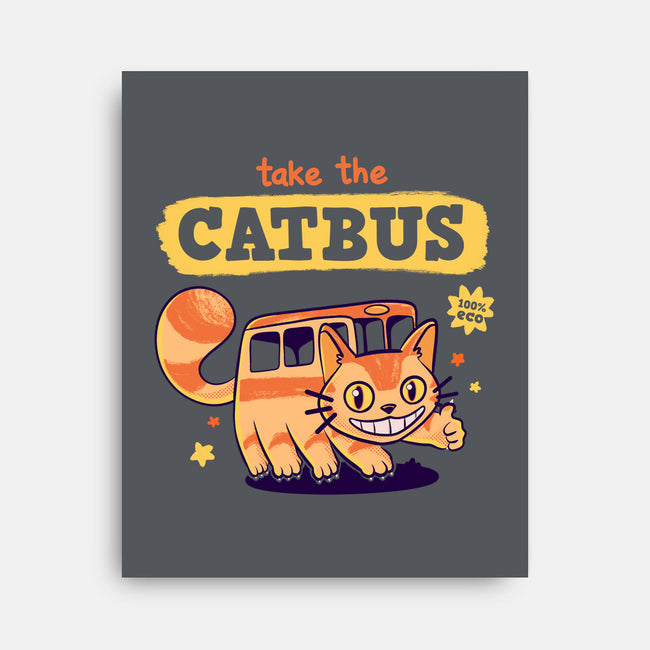 Take The Catbus-none stretched canvas-Mushita