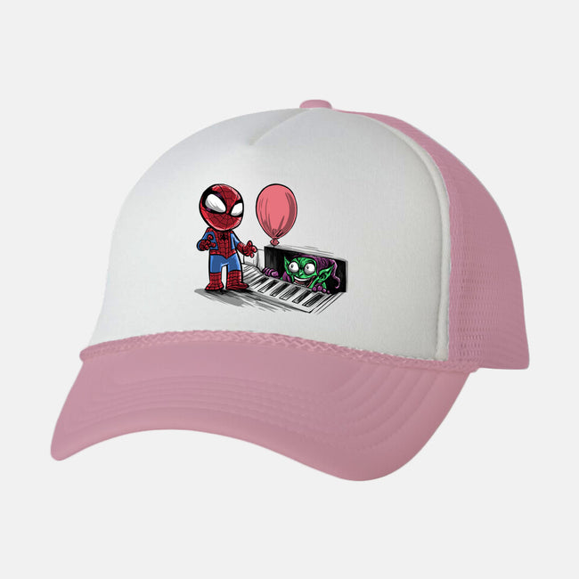 All Spiders Float-unisex trucker hat-zascanauta