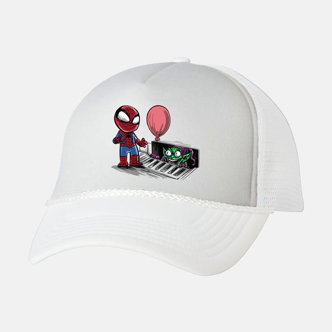 All Spiders Float-unisex trucker hat-zascanauta