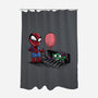 All Spiders Float-none polyester shower curtain-zascanauta